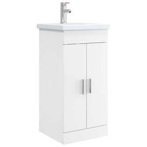 vidaXL Mobile da bagno con lavabo Bianco 42 x 40 x 84,5 cm