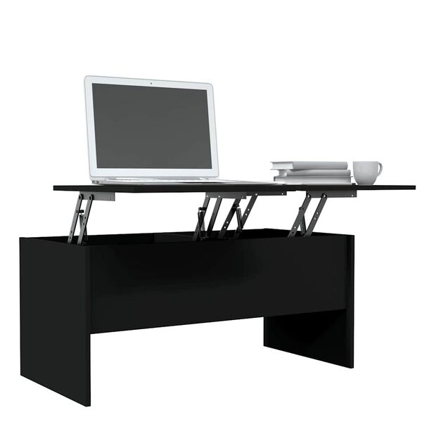 vidaXL Tavolino da Salotto Nero 102x50,5x46,5 cm in Legno Multistrato