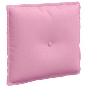 vidaXL Cuscino per Schiena Rosa 50 x 19 x 45 cm Tessuto