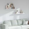 vidaXL Scaffale da parete 2 pcs Marmo Bianco 90 x 23,5 x 4 cm