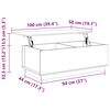 vidaXL Tavolino da Salotto ambra 100x50x35 cm Legno Massello di Pino