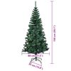 vidaXL Albero di Natale artificiale con luci integrate Verde 150 cm