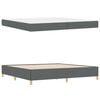 vidaXL Struttura del letto Grigio scuro 200 x 200 cm Tessuto