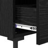 vidaXL Armadio da Notte con cassetto Rovere Nero 40 x 35 x 47,5 cm