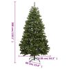 vidaXL Albero di Natale Artificiale Incernierato con Base Verde 300 cm
