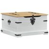 vidaXL storage box Bianco 78 x 78 x 45 cm Pino massello