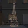 vidaXL Albero di Natale LED con picchetti per il terreno 400 cm Ferro