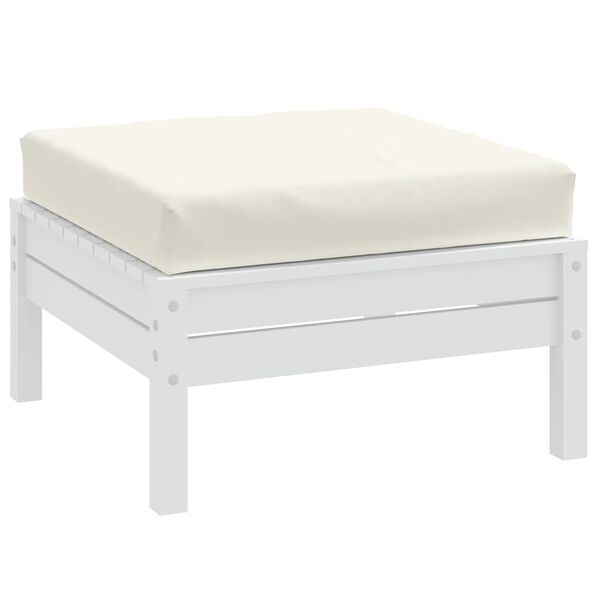 vidaXL Cuscino per Pallet Crema M&eacute;lange 60x60x9,5 cm in Tessuto