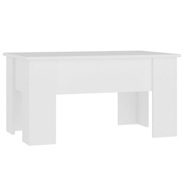 vidaXL Tavolino da Salotto Bianco 79x49x41 cm in Legno Multistrato