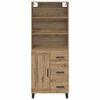 vidaXL Credenza con cassetto Rovere artigianale 69,5 x 34 x 180 cm