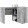 vidaXL Scrivania ad angolo con cassetto Grigio Sonoma 102 x 88 x 75 cm