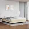 vidaXL Giroletto a Molle con Materasso Crema 180x200 cm in Similpelle