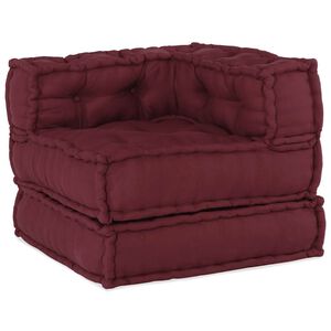 vidaXL Divano Componibile Marrone Rossiccio 70x70x54 in Tessuto