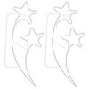 vidaXL Stringhe Luci a Forma di Stella 2pz Bianco Caldo 125,5x53x4,5cm