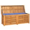 vidaXL Contenitore Giardino con Borsa 150x50x55 cm Legno Massello Teak