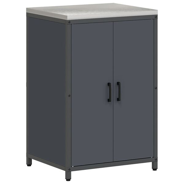 vidaXL Stoccaggio in cucina Antracite 60 x 50 x 92 cm Acciaio