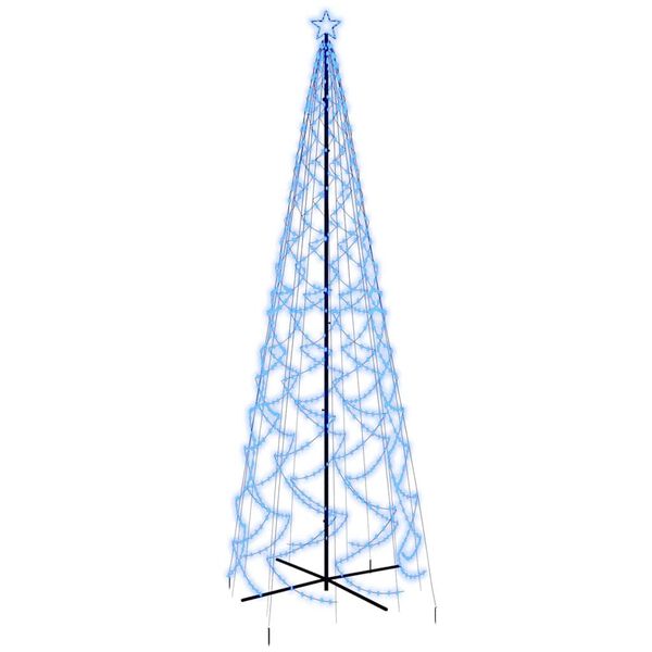 vidaXL Albero di Natale a Cono Blu 1400 LED 160x500 cm