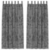 vidaXL Tende in Velluto 2 pz Grigio 260 x 140 cm Velluto