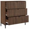 vidaXL Credenza Rovere Marrone 79,5 x 33 x 82 cm Legno multistrato