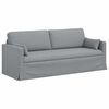 vidaXL Set di divani 2 pcs Grigio chiaro 198 x 78 x 80 cm Tessuto