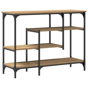 vidaXL Tavolo Console rovere artigianale 100 x 35 x 75 cm