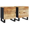 vidaXL Comodini 2pz 40x33x46 cm in Legno Massello di Mango
