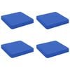 vidaXL Cuscini per Sedia in 4 Pezzi VUGHT 4 pz 100% Poliestere