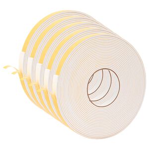 vidaXL Nastro adesivo in schiuma 5 pz Bianco 10mm x 10m Schiuma CR