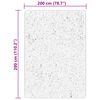 vidaXL Tappeto a Pelo Corto HUARTE Morbido e Lavabile Grigio 200x280cm