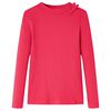 vidaXL Maglietta da Bambina a Maniche Lunghe Fucsia 128