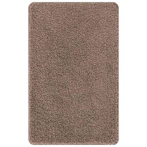 vidaXL Tappetino da bagno antiscivolo Marrone 50 x 80 cm PP