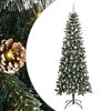 vidaXL Albero di Natale artificiale con 300 LED Verde 240 cm