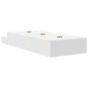 vidaXL Struttura letto con contenitore Bianco 236.5 x 80 x 31.5 cm