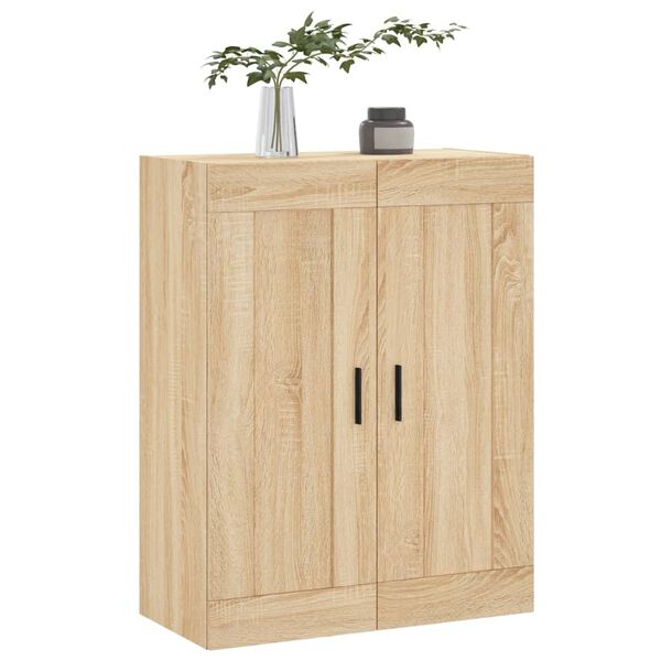 vidaXL Mobile a Parete Rovere Sonoma 69,5x34x90 cm Legno Multistrato