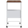 vidaXL Tavolino con Ruote Bianco 55x36x63,5cm in Legno Multistrato