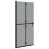 vidaXL Parete doccia walk-in Nero 90 x 6.5 x 190 cm
