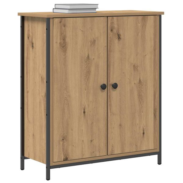 vidaXL Credenza rovere artigianale 70 x 30 x 80 cm Legno multistrato