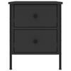 vidaXL Comodini 2 pz Neri 40x42x50 cm in Legno Multistrato