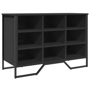 vidaXL Scarpiera Nera 90x38x61,5 cm in Truciolato