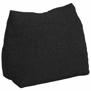 vidaXL Cuscino per Schiena Nero 45 x 20 x 35 cm Tessuto