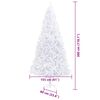 vidaXL Albero di Natale artificiale Bianco 300 cm PVC e Acciaio
