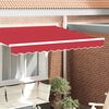 vidaXL Tenda a Braccio Rosso 2.3 x 0.2 m Tela