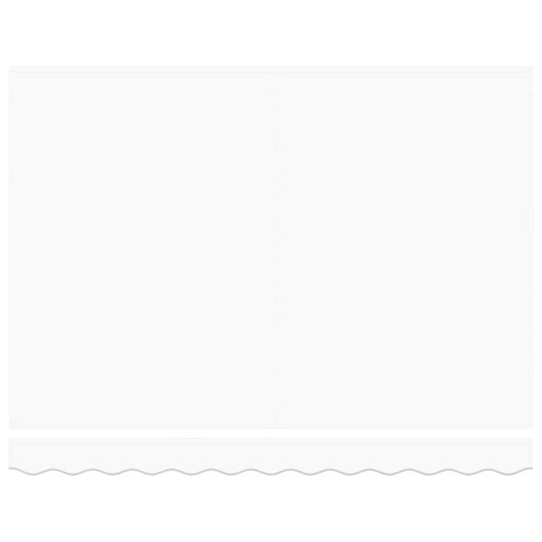 vidaXL Tenda da Sole Bianco 350 x 250 x 165 cm Poliestere e Alluminio