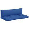 vidaXL Cuscini per Pallet 2 pz Blu Reale in Tessuto