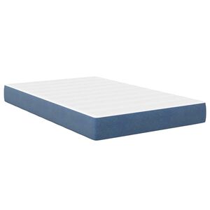 vidaXL Materasso da Letto con materasso Blu 120 x 200 cm Tessuto