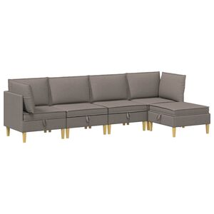 vidaXL Set di divani modulari con spazio di archiviazione 5 pcs