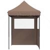vidaXL Tenda Party Marrone 200 x 200 x 306 cm Tessuto Oxford