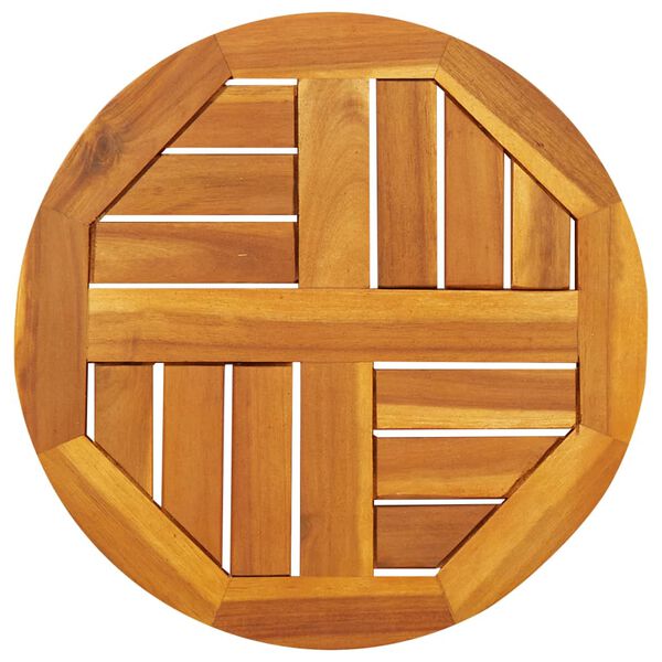 vidaXL Piano per Tavolo &Oslash;40x2 cm Rotondo in Legno Massello di Acacia