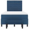 vidaXL Letto a molle con materasso Blu 120 x 200 cm Tessuto