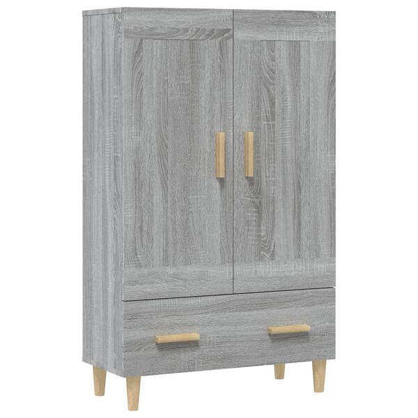 vidaXL Credenza Grigio Sonoma 70x31x115 cm in Legno Multistrato